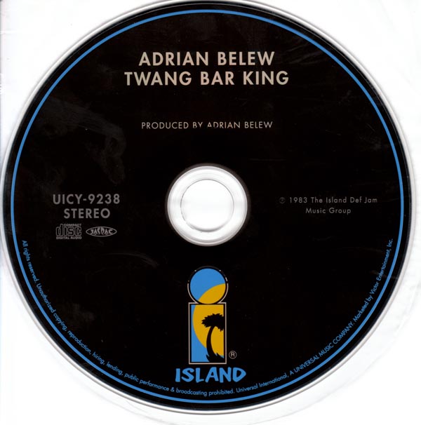 CD, Belew, Adrian - Twang Bar King